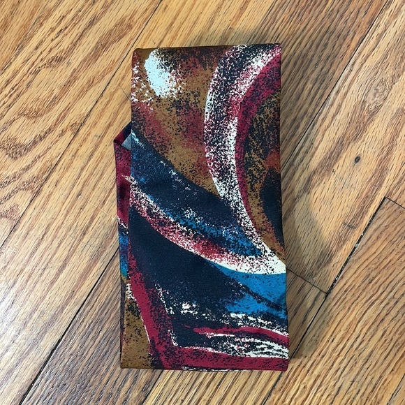 Vintage Christian Dior Abstract 100% Silk Tie - Picture 2 of 6
